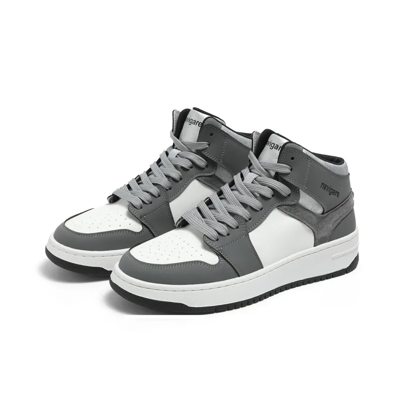 NAVIGARE Cushioning Anti-Slip And Wear-Resistant Balance Rebound Mid-Top Vintage Basketball Shoes Men's-19