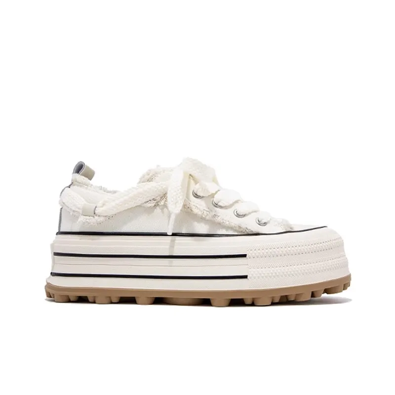 OUBT Slip Resistant, Abrasion Resistant, Breathable, Height Increasing Low Top Canvas Shoes Women's-13
