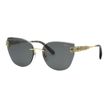 CHOPARD Metal Cat Eye Sunglasses Unisex Gold
