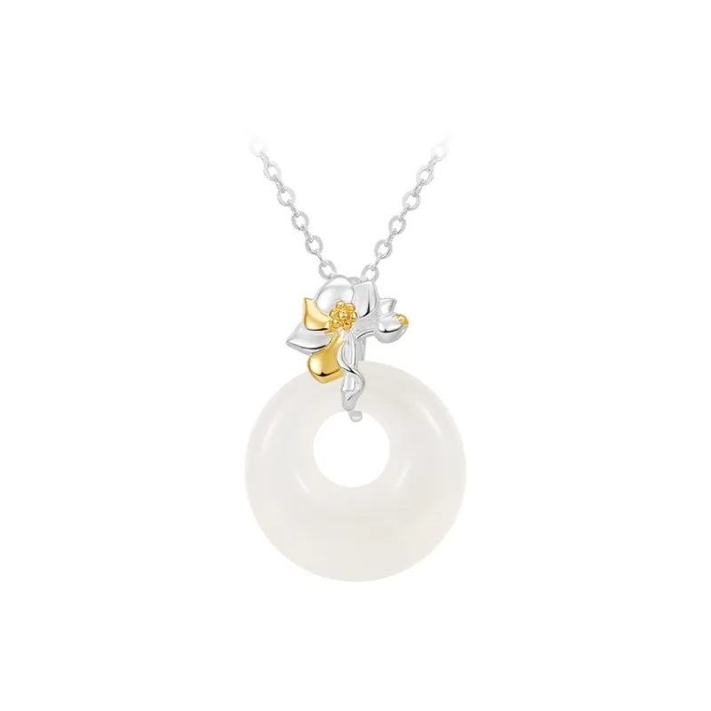 MCK Chalcedony S999 Fine Silver Necklace Women's-9