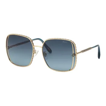CHOPARD Metal Square Sunglasses Women's Gold