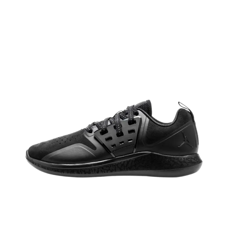 Jordan Anti Slip Wear Resistant Low Top Training Shoes Men's Black-0