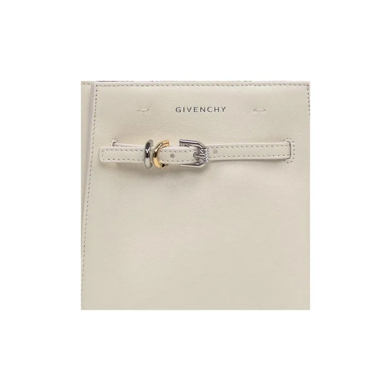 GIVENCHY Voyou Calfskin Tote Bag, Shopping Bag, Handbag Mini Women's Ivory-4