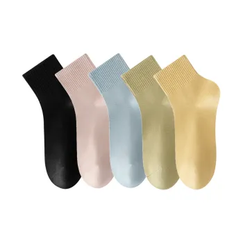 MIIOW Cool One Summer Series Mid-Calf Socks Women's 5 Pack