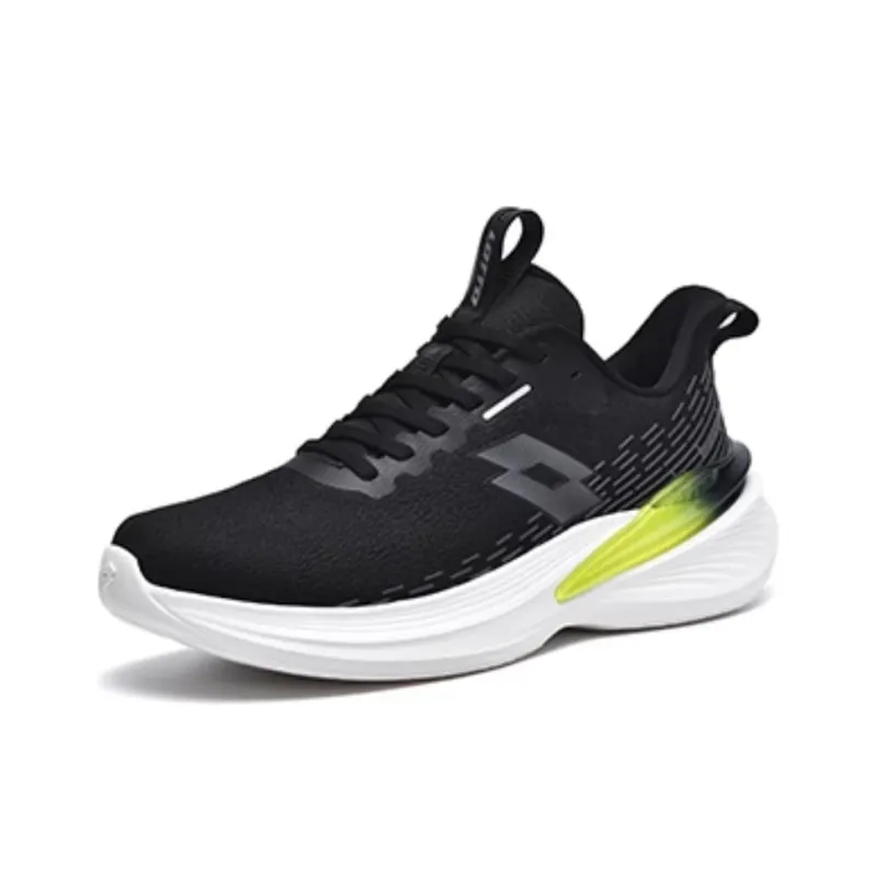 LOTTO FLY Shark Breathable Support Rebound Low Top Running Shoes Men's Black-1