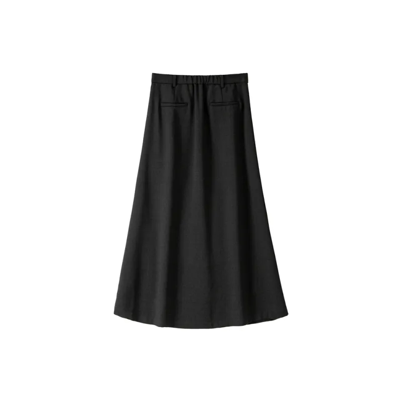BANANA BABY Casual Long Skirts Women's Black-1