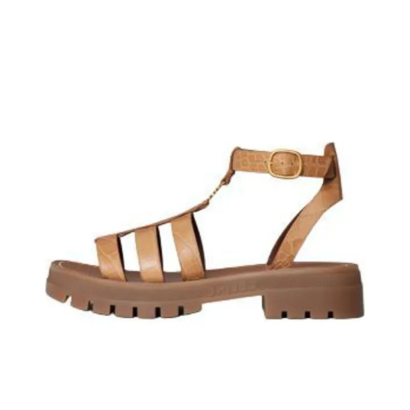 CELINE Roman Sandals Women's Umber-0