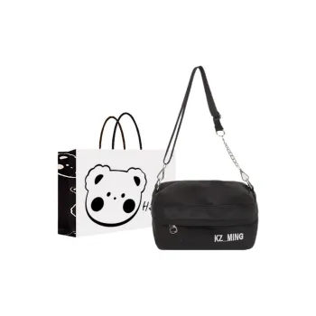 NX DOUGHNUT Fabric Shoulder Bag, Crossbody Bag Regular Women's Black/Light Yellow/Light Blue/Lake Blue/Pink