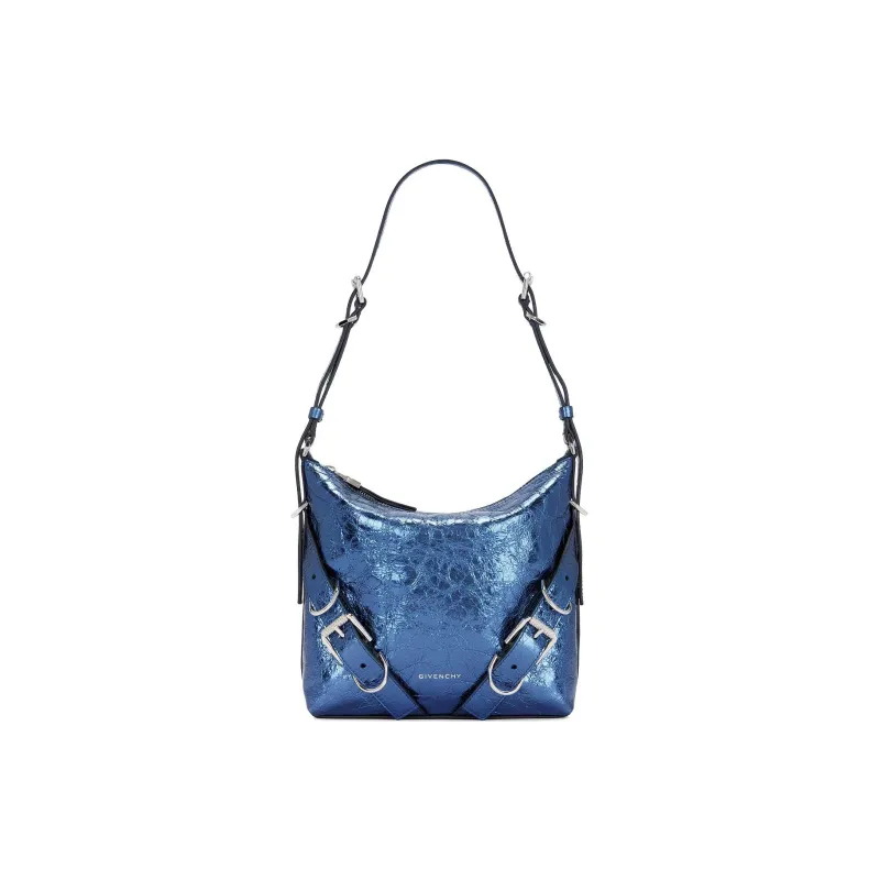 GIVENCHY Voyou Calfskin Shoulder Bag Crossbody Bag Women's Marine Blue-0
