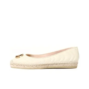 GUCCI Espadrilles Women's Cream White