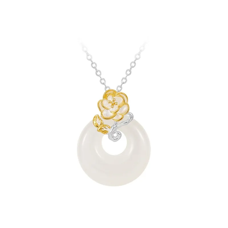 MCK Chalcedony S999 Fine Silver Necklace Women's-13