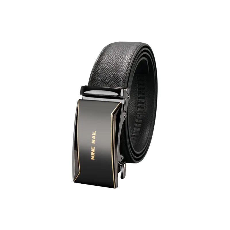 NINE NAIL Nine Section Stud Classic Youth Cow Leather Leather Belts Men's Width  3.5cm-1