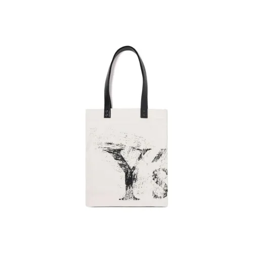 Yohji Yamamoto Calfskin Tote Bag Shopping Bag Shoulder Bag Handbag Women's White