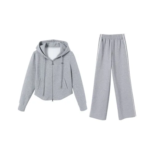 XIANGYING Casual Suits Women's Gray