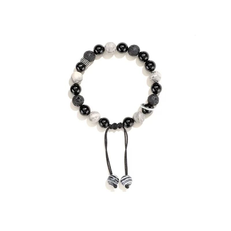 LUXLINE Map Stone Bracelets Unisex-0