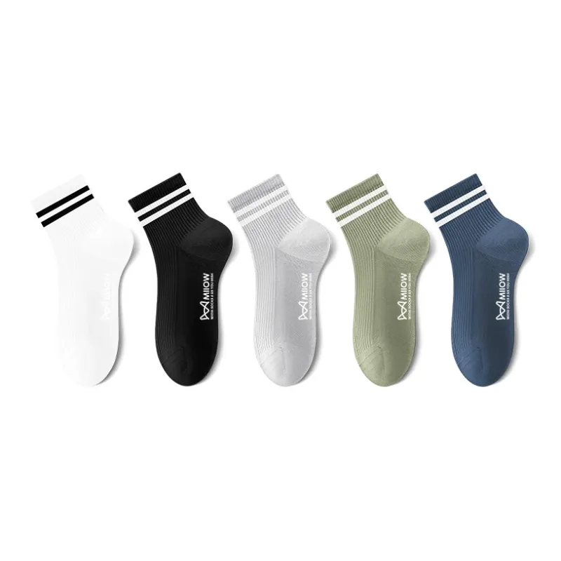 MIIOW Mid Calf Socks Men's 5 Pack-6