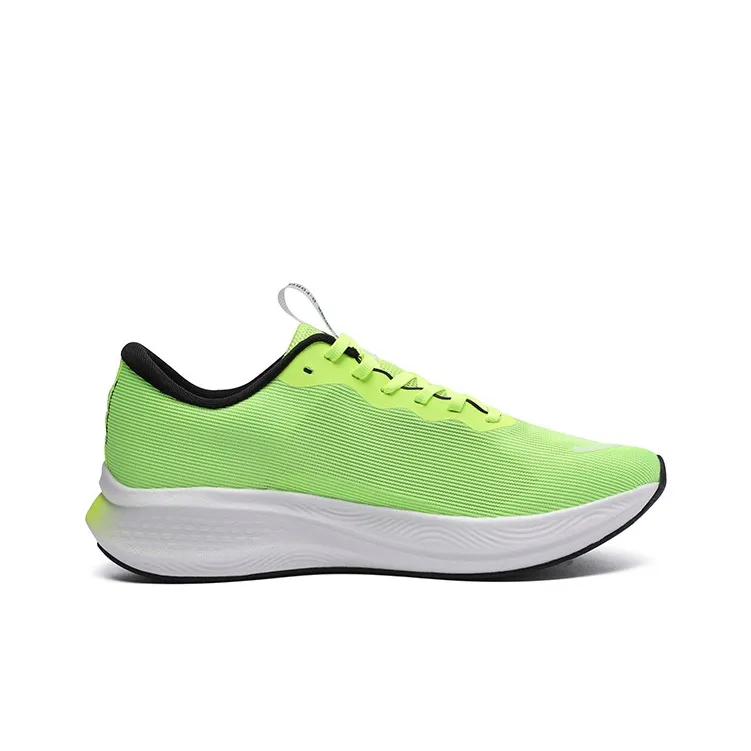 LPMX Cushioning Breathable Lightweight Low-Top Carbon Plate Running Shoes Men's Neon Green-1