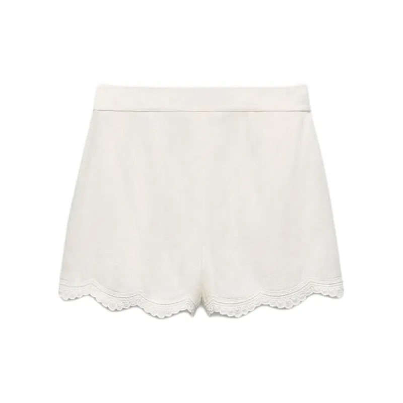 ZARA Casual Shorts Women's White-1