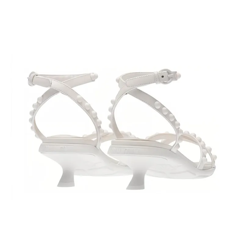 MIU MIU One Strap Sandals Women's White-4