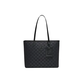 Jordan Monogram Polyester Tote Bag Shopping Bag Shoulder Bag Handbag Men's Black