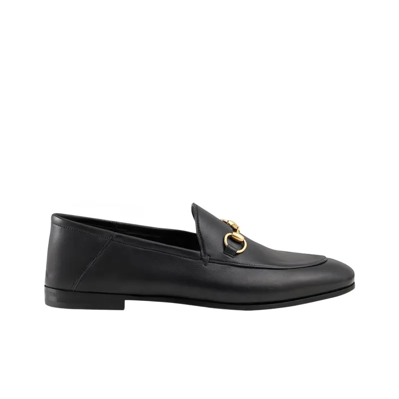 GUCCI Women's Leather Horsebit Loafer 'Black' Women's-1