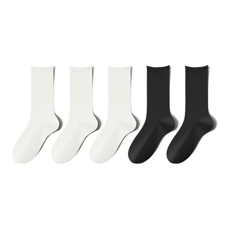 MIIOW Mid Calf Socks Women's 5 Pack-8