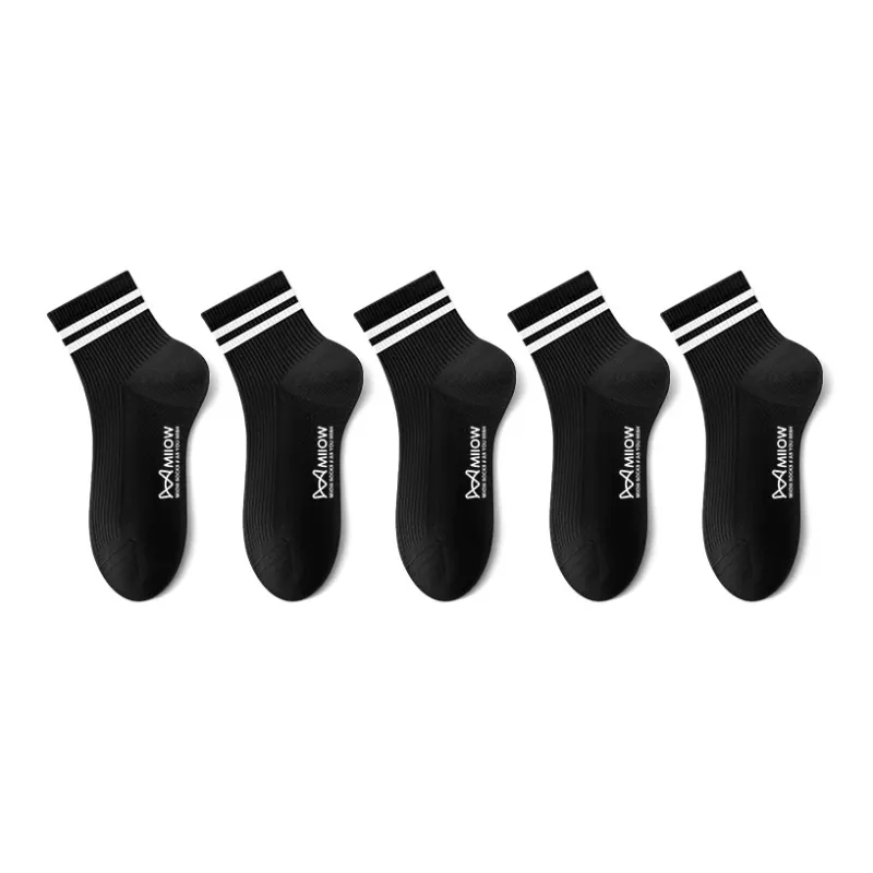 MIIOW Mid Calf Socks Men's 5 Pack-12