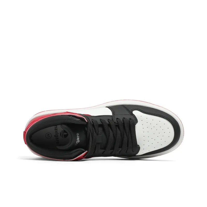 NAVIGARE Cushioning Anti-Slip And Wear-Resistant Balance Rebound Mid-Top Vintage Basketball Shoes Men's-3