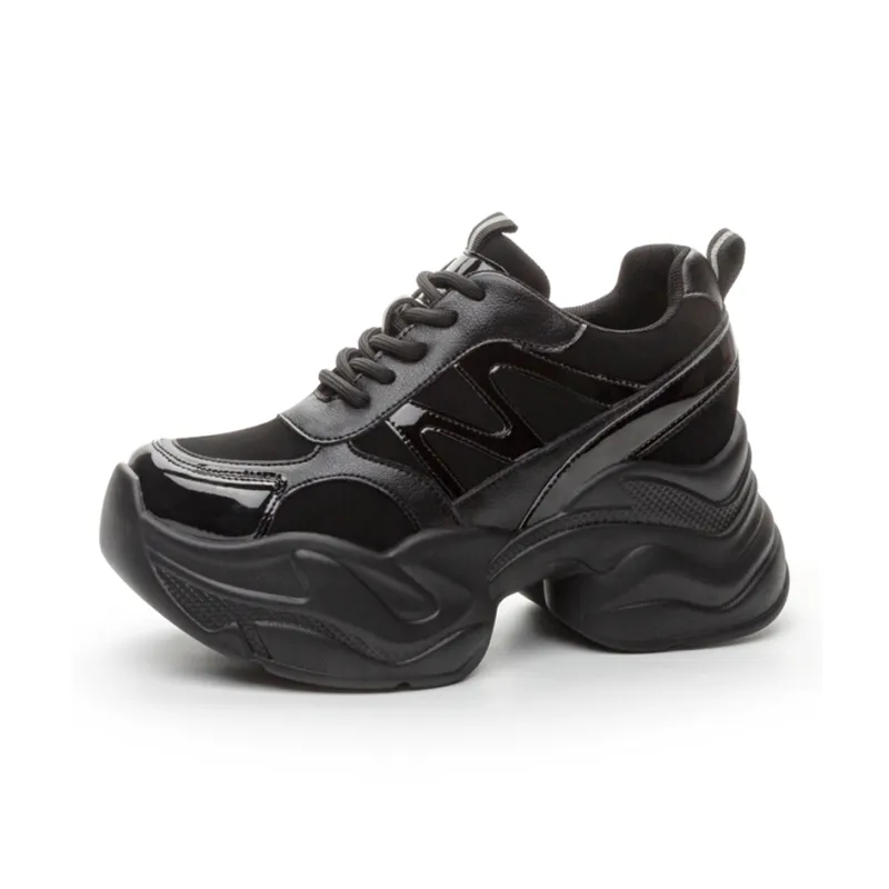 NRDROFFICIAL Cushioned Anti-Slip Wear-Resistant Breathable Moisture-Wicking Lightweight Low-Top Chunky Sneakers Women's-14