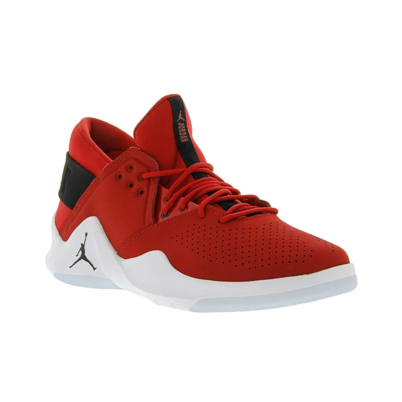 Jordan Cushioning Wear-Resistant Low-Top Basketball Shoes Men's Red Black-2