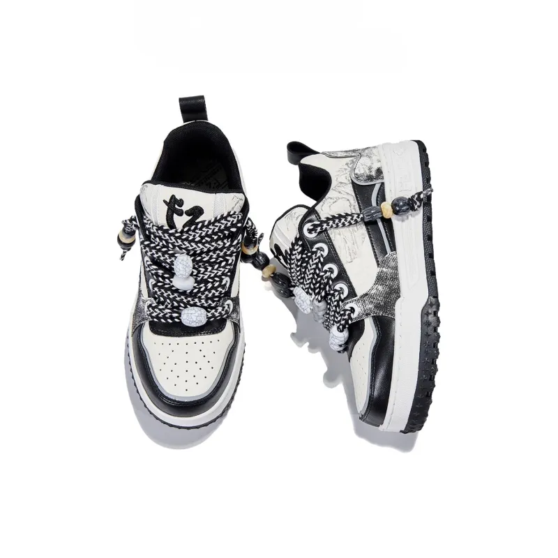 FERNANDA FRANKLIN Skateboard Shoes Men Low Top Black, Blue-4