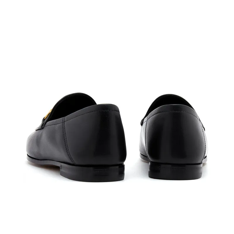 GUCCI Women's Leather Horsebit Loafer 'Black' Women's-4
