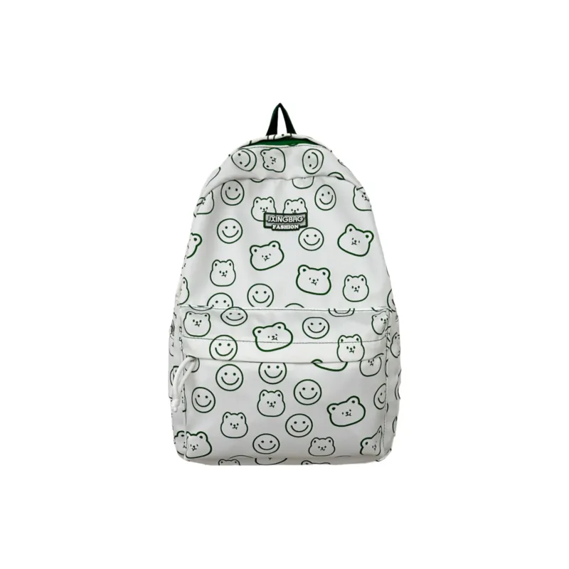 Rainbow Girl Nylon Backpack Regular Unisex Blue/Green/Yellow/Black-5