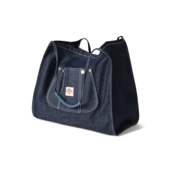 Lee Denim Handbag, Shoulder Bag, Shopping Bag Women's Denim Blue/Ecru