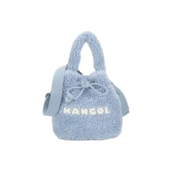 KANGOL Polyester Bucket Bags Shoulder Bag Crossbody Bag Handbag Regular Women's Blue