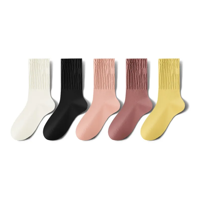 MIIOW Mid Calf Socks Women's 5 Pack-0