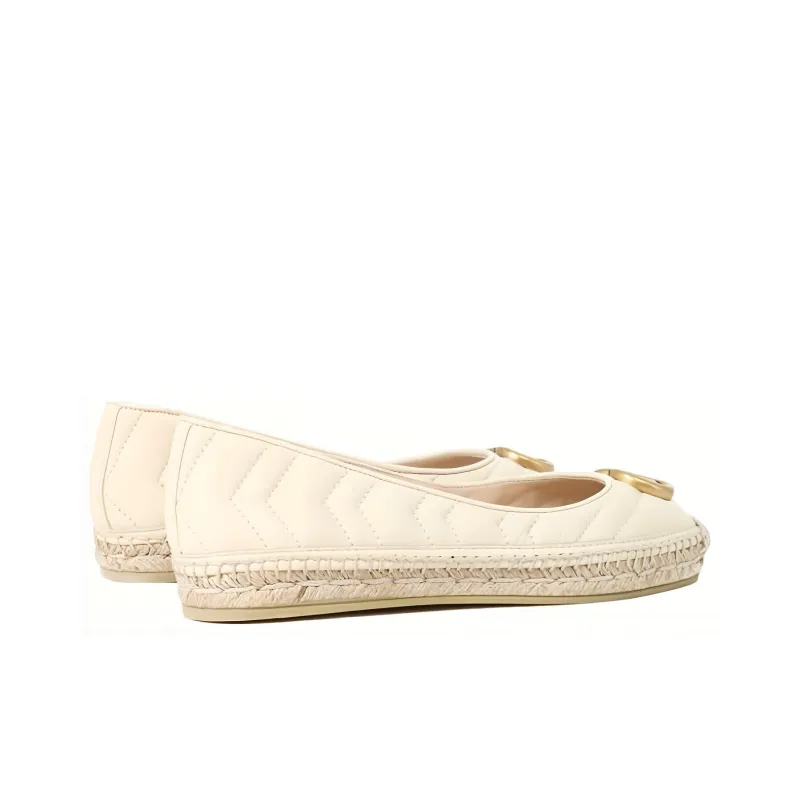 GUCCI Espadrilles Women's Cream White-2