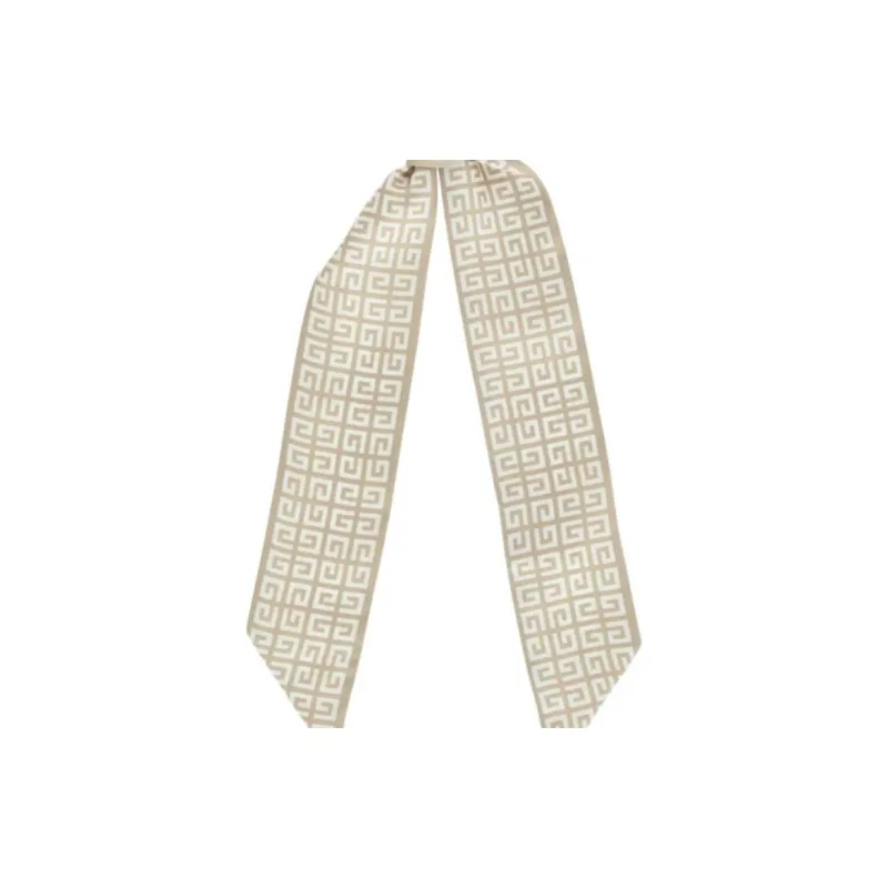 GIVENCHY Silk Scarves Women's Beige-2