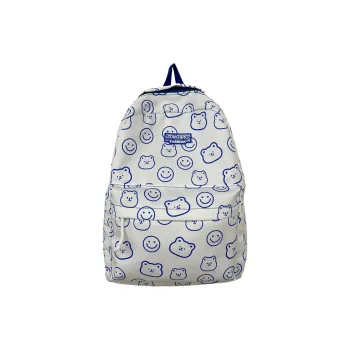 Rainbow Girl Nylon Backpack Regular Unisex Blue/Green/Yellow/Black