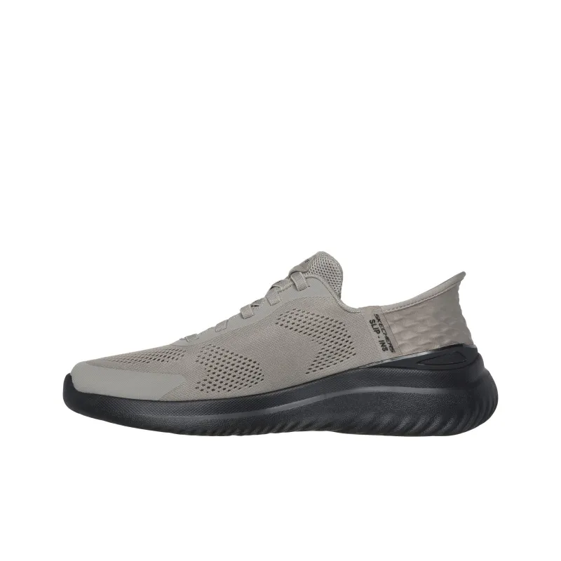 Skechers Slip Ins Slip Resistant, Breathable, Lightweight Rebound Low Top Casual Shoes Men's Taupe-1