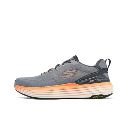 Skechers MEN'S GO Running Shoes Men Low-Top Gray/Orange