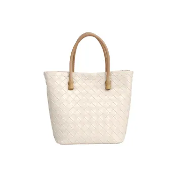 YOCAMU Cow Leather Handbag Women's White