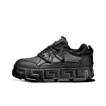 Meiretu Slip Resistant Height Increasing Coverage Low Top Skateboard Shoes Men's