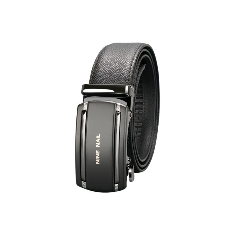NINE NAIL Nine Section Stud Classic Cow Leather Leather Belts Men's Width  3.5cm-1