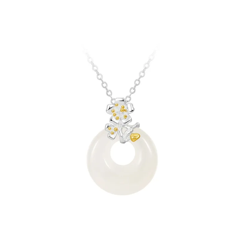 MCK Chalcedony S999 Fine Silver Necklace Women's-6