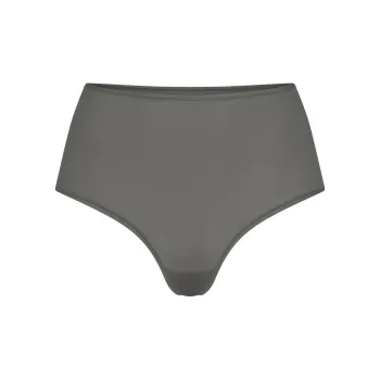 SKIMS FITS EVERYBODY HIGH-WAISTED THONG Underpants Women's 1 Pack GUNMETAL/Bronze