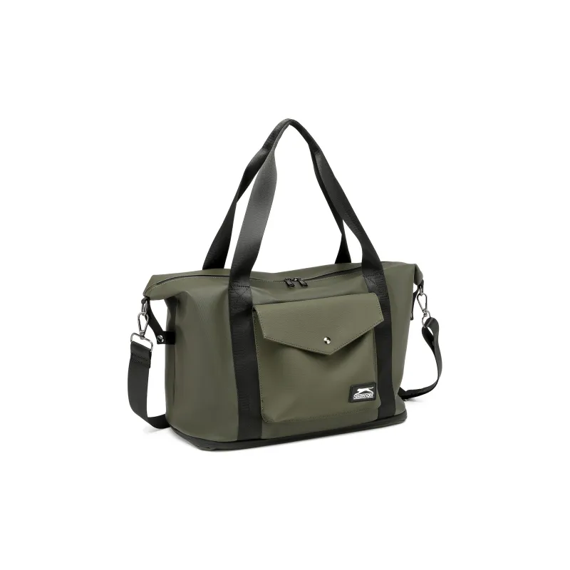 Slazenger Membrana Dermalis Crossbody Bag Tubas Unisex Olive Green-2