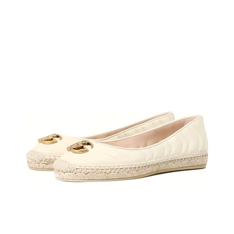 GUCCI Espadrilles Women's Cream White-1
