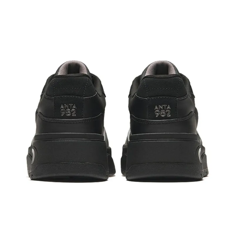 Anta 982EVO Wear Resistant Low Top Skateboard Shoes Men's Black-3