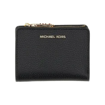 MICHAEL KORS Cow Leather Wallet Women's Black